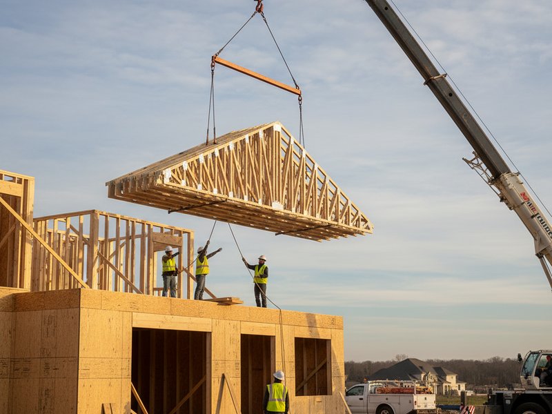 Crane Set in Progress